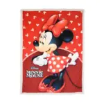 Disney Minnie Mouse Κόκκινη Κουβέρτα Sherpa 140x190 cm